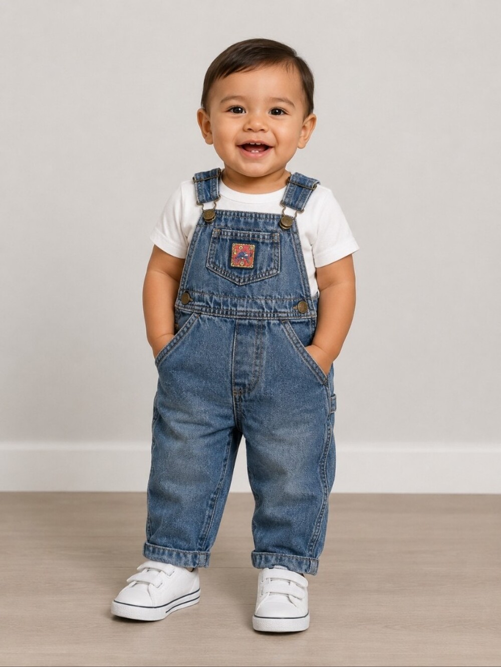Vintage Perfect Pals Jean Overall Tuff Kids 12M